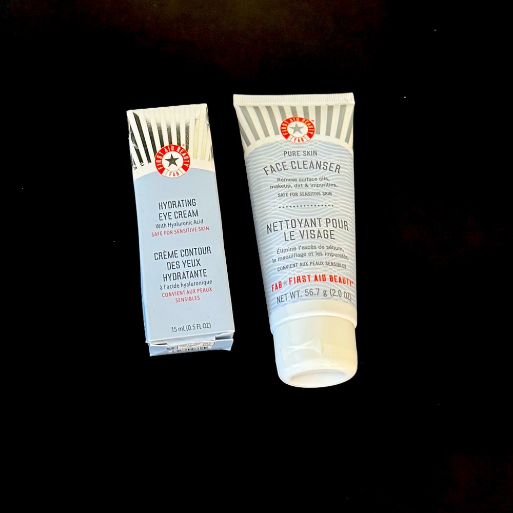FIRST AID BEAUTY CLEANSER & EYE CREAM DUO